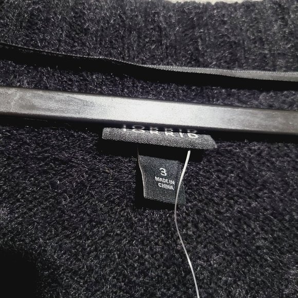 Torrid Lurex Striped Open Front Duster Cardigan Plus Size 3X Black MSRP … - Picture 5 of 6